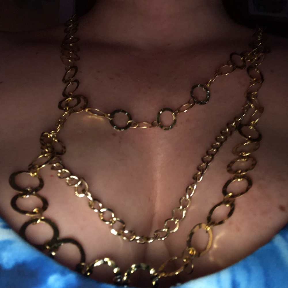Handmade necklace that is sold separate.